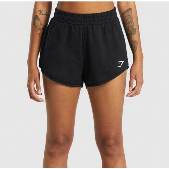 Gymshark Pants - Women's Gymshark Training Sweat Shorts Size L Black